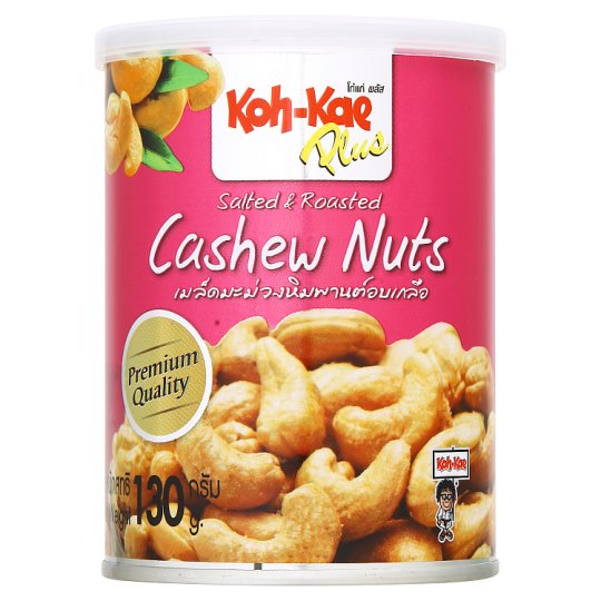 Koh-Kae Plus Salted & Roasted Cashew Nuts 130g – AsianSnacks