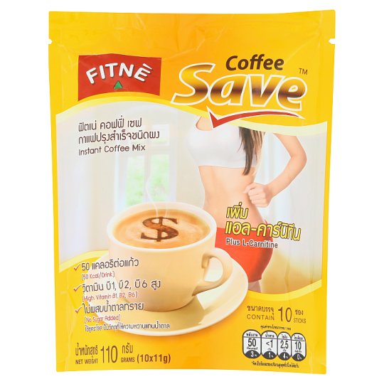 Fitnè Coffee Save Instant Coffee Mix 11g x 10 Sticks – AsianSnacks