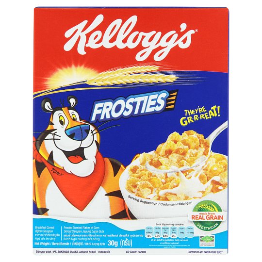 Kellogg’s Frosties Super Charge Frosted Toasted Flakes Of Corn 